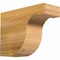 Ekena Millwork Del Monte Rough Sawn Rafter Tail, Western Red Cedar, 6"W x 12"H x 16"L RFT06X12X16DEL00RWR - alternate 1